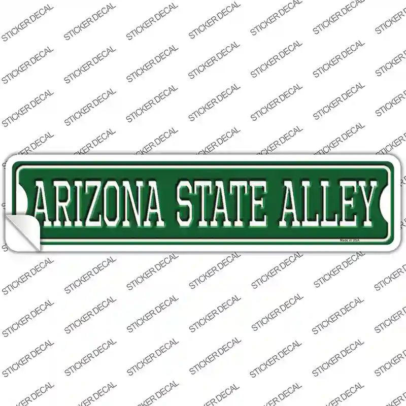 Arizona State Alley Novelty Narrow Sticker Decal