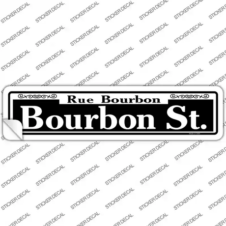 Bourbon Street Novelty Narrow Sticker Decal
