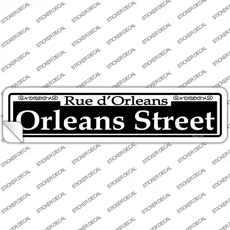 Orleans Street Novelty Narrow Sticker Decal