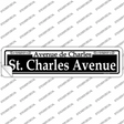 St. Charles Ave Novelty Narrow Sticker Decal
