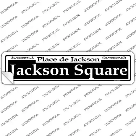 Jackson Square Novelty Narrow Sticker Decal