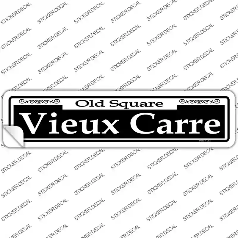 Vieux Carre Novelty Narrow Sticker Decal