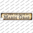 Mardi Gras New Orleans Novelty Narrow Sticker Decal