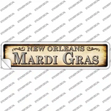 Mardi Gras New Orleans Novelty Narrow Sticker Decal