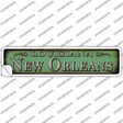 New Orleans Louisiana Novelty Narrow Sticker Decal