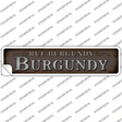 Rue Burgundy Novelty Narrow Sticker Decal