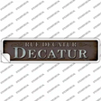 Rue Decatur Novelty Narrow Sticker Decal