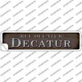 Rue Decatur Novelty Narrow Sticker Decal