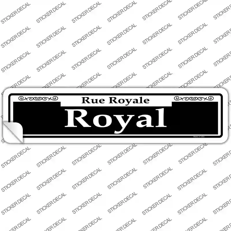 Royal Novelty Narrow Sticker Decal