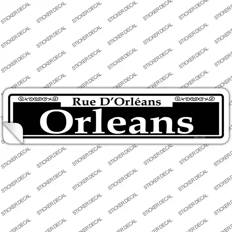 Orleans Novelty Narrow Sticker Decal