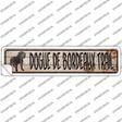Dogue De Bordeaux Trail Novelty Narrow Sticker Decal