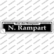 N. Rampart Novelty Narrow Sticker Decal