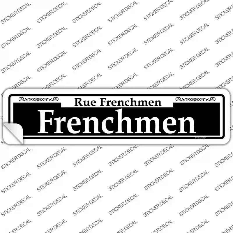 Frenchmen Novelty Narrow Sticker Decal