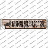 German Shepherd Trail Novelty Narrow Sticker Decal