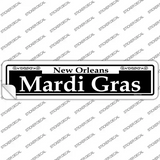 Mardi Gras Novelty Narrow Sticker Decal