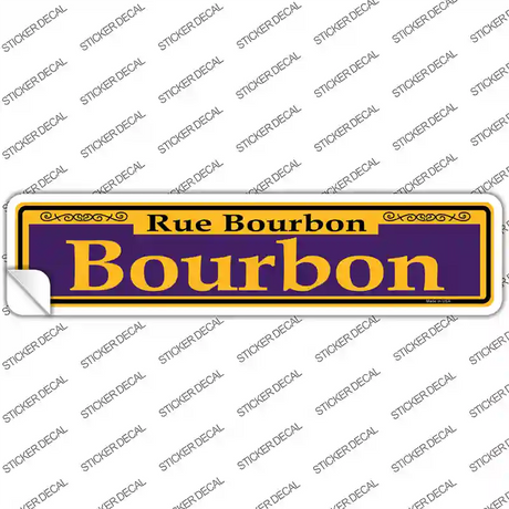 Bourbon Purple Novelty Narrow Sticker Decal
