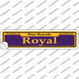 Royal Purple Novelty Narrow Sticker Decal