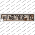 Great Pyrenees Trail Novelty Narrow Sticker Decal