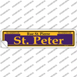 St. Peter Purple Novelty Narrow Sticker Decal