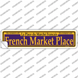 French Market Place Purple Novelty Narrow Sticker Decal