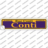 Conti Purple Novelty Narrow Sticker Decal