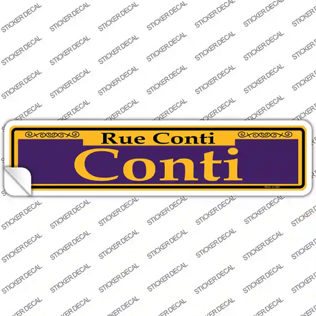 Conti Purple Novelty Narrow Sticker Decal