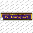 N. Rampart Purple Novelty Narrow Sticker Decal