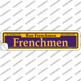 Frenchmen Purple Novelty Narrow Sticker Decal