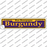 Burgundy Purple Novelty Narrow Sticker Decal