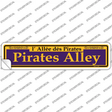 Pirates Alley Purple Novelty Narrow Sticker Decal