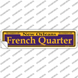French Quarter Purple Novelty Narrow Sticker Decal