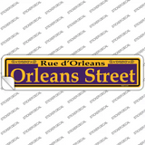Orleans Street Purple Novelty Narrow Sticker Decal