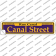 Canal Street Purple Novelty Narrow Sticker Decal