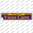 Vieux Carre Purple Novelty Narrow Sticker Decal