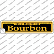 Bourbon Yellow Novelty Narrow Sticker Decal