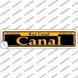 Canal Yellow Novelty Narrow Sticker Decal