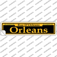 Orleans Yellow Novelty Narrow Sticker Decal
