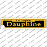 Dauphine Yellow Novelty Narrow Sticker Decal