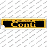 Conti Yellow Novelty Narrow Sticker Decal