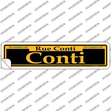 Conti Yellow Novelty Narrow Sticker Decal