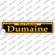 Dumaine Yellow Novelty Narrow Sticker Decal