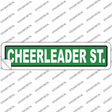 Cheerleader St. Novelty Narrow Sticker Decal