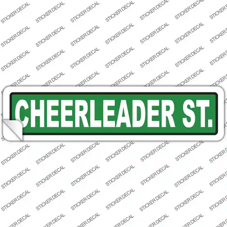 Cheerleader St. Novelty Narrow Sticker Decal