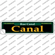Canal Green Novelty Narrow Sticker Decal