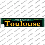 Toulouse Green Novelty Narrow Sticker Decal