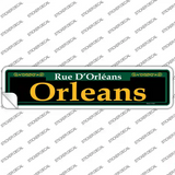 Orleans Green Novelty Narrow Sticker Decal