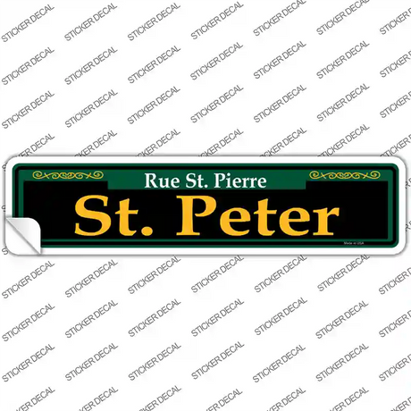 St. Peter Green Novelty Narrow Sticker Decal