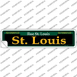 St. Louis Green Novelty Narrow Sticker Decal