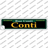 Conti Green Novelty Narrow Sticker Decal