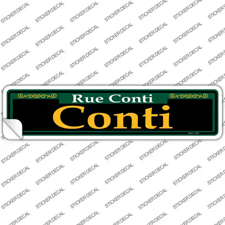 Conti Green Novelty Narrow Sticker Decal